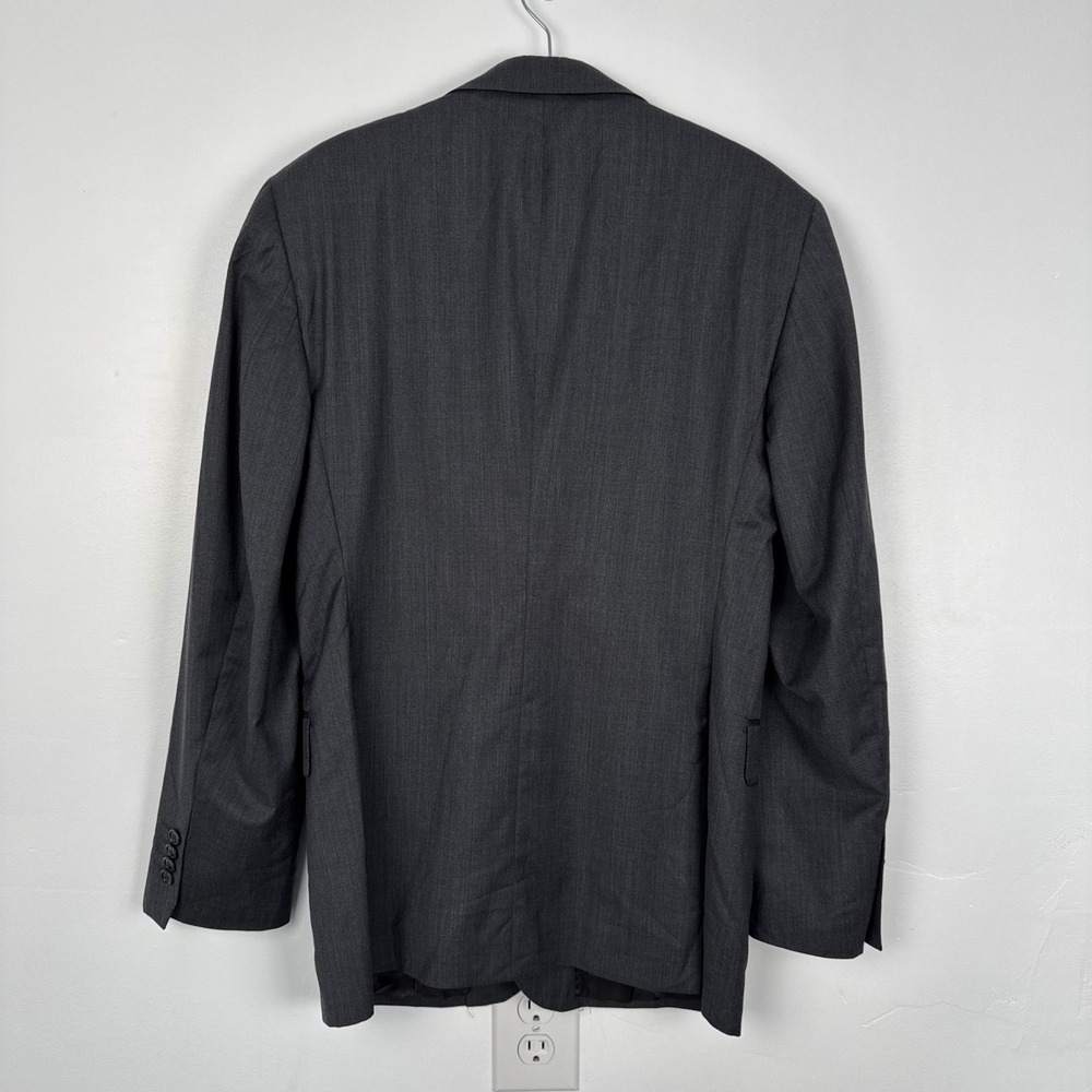 Saks Fifth Avenue Ermenegildo Zegna Wool Silk Blazer 40R Charcoal Made in Italy - Picture 6 of 11